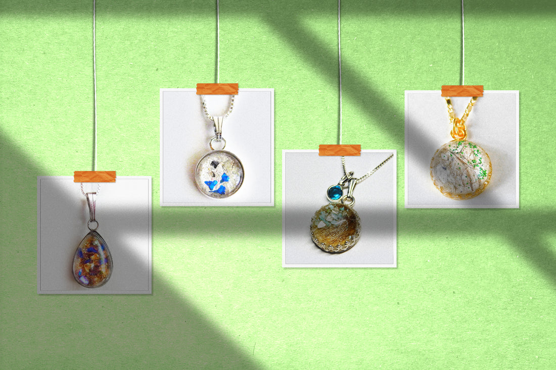 Eternal Crystals Glass Cremation Pendants