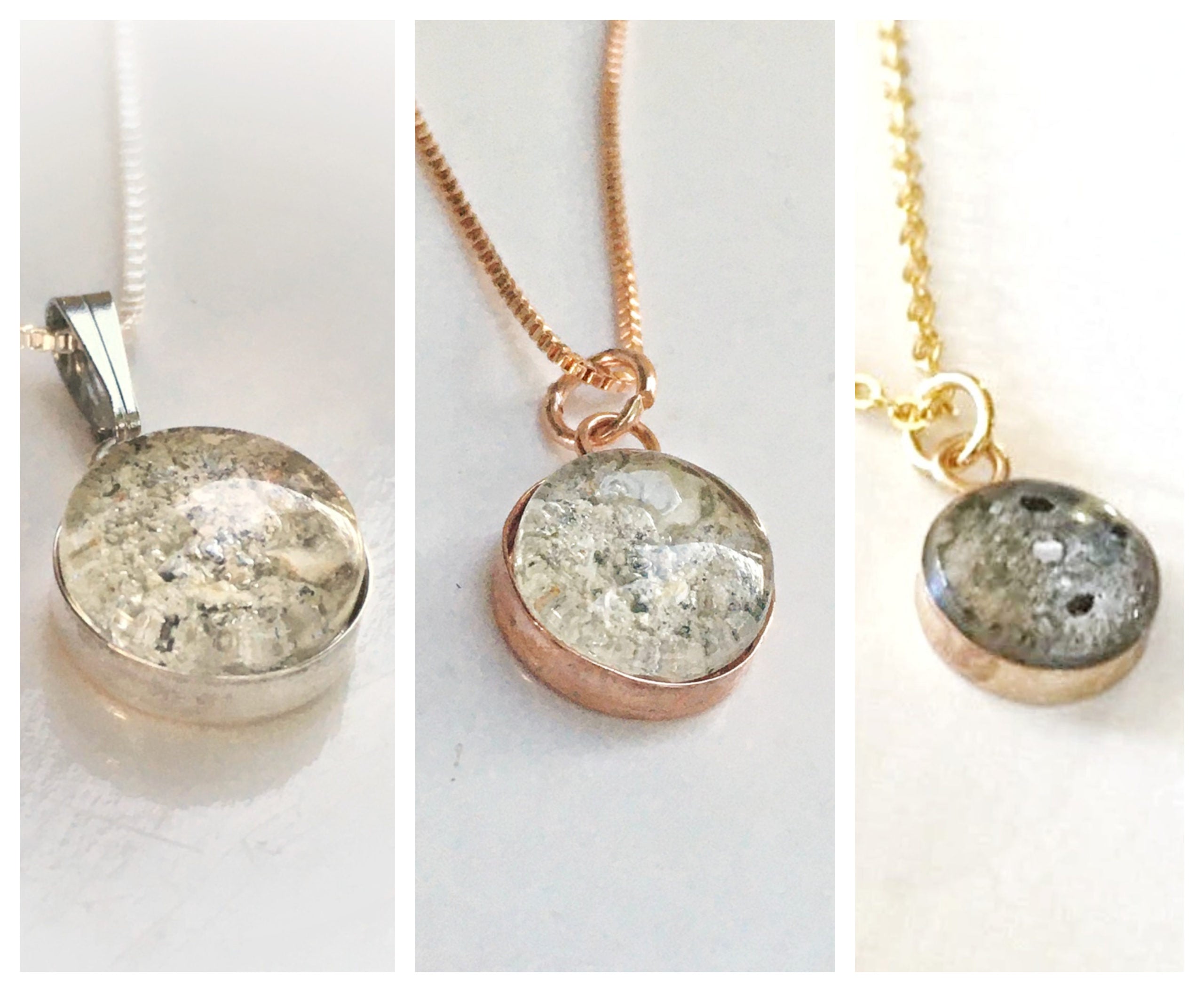 Rose Gold Ashes Jewellery Tranquil 14K Gold Cremation Pendant