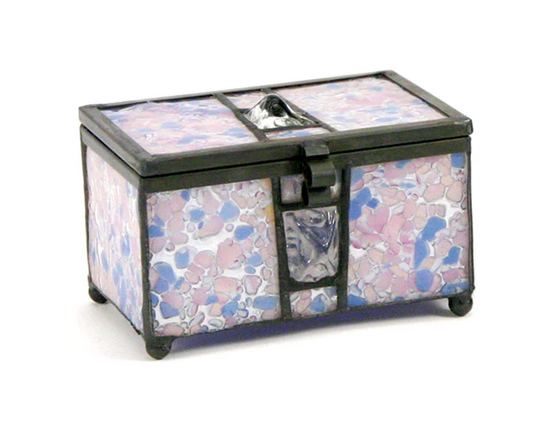 Orchid Glass Cremation Keepsake Box