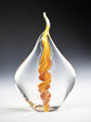 Eternal Flame Ashes Memorial Paperweight