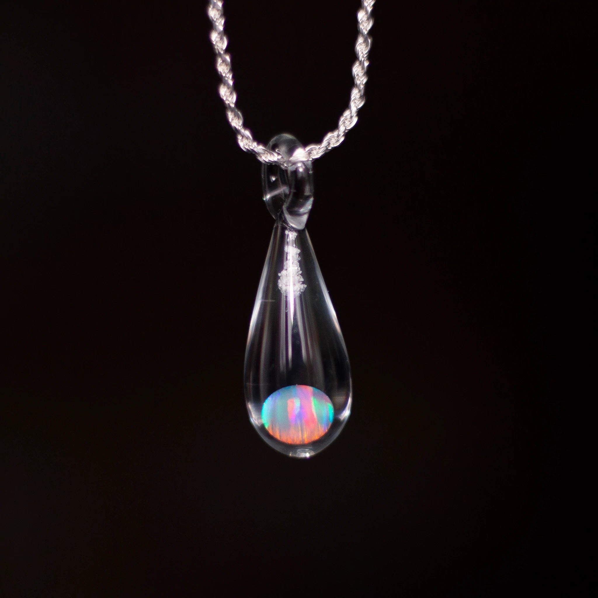 Cremation Opal Pendant