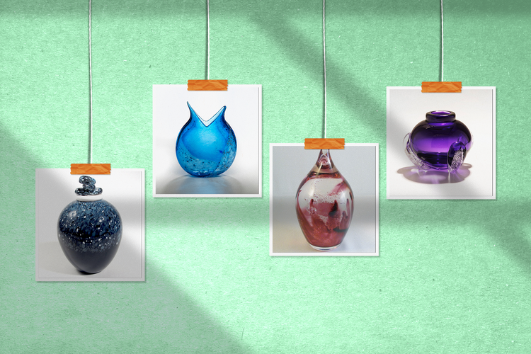 Handmade Glass Urns