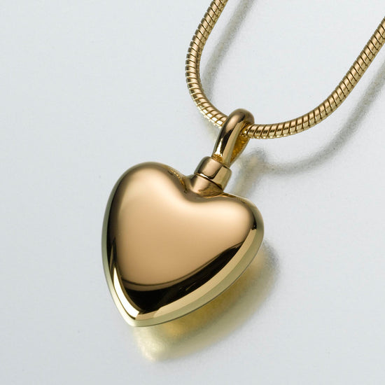 Cara Small Heart Gold Ashes Necklace