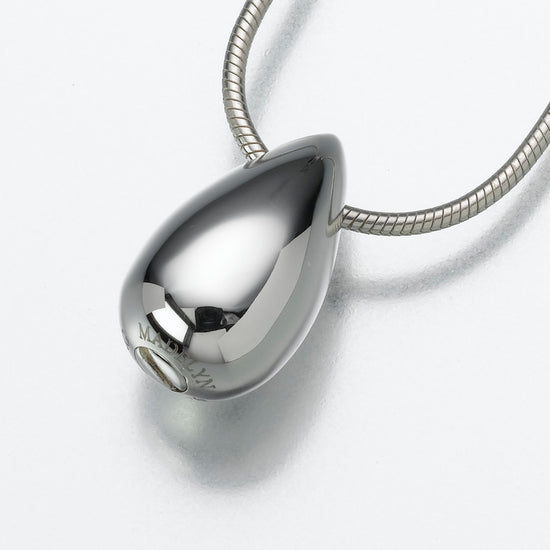 Iris Teardrop Sterling Silver Pendant