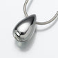 Iris Teardrop Sterling Silver Pendant