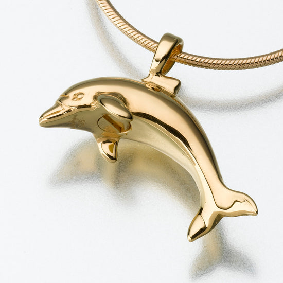 Mira Dolphin Gold Cremation Pendant