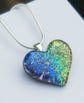 Crystal Charms Cremation Glass Heart Pendant