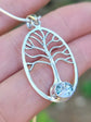 Tree Of Life Cremation Glass Necklace