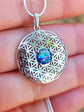 Boho Flower Sacred Geometry Cremation Pendant