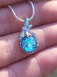 Isabella Dragonfly Glass Cremation Pendant