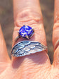 Angel Wing Sterling Silver Cremation Ring