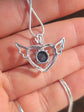 Angel Heart Wings Cremation Glass Pendant
