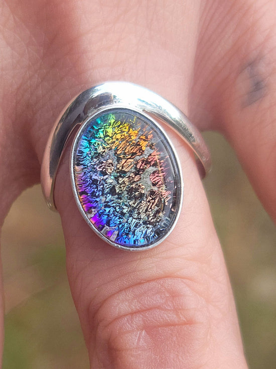 Dreamweaver Sterling Silver Infused Ashes Ring