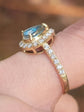 Alessia 14k Gold Teardrop Diamond Cremation Ring
