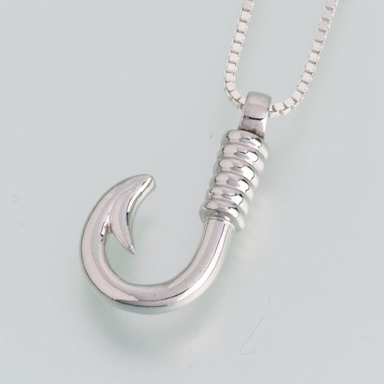 Finn Sterling Silver Fish Hook Pendant