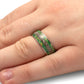 Jade Cremation Ring With Box Elder Burl