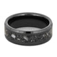 Midnight Memorial Ring With Beveled Edges
