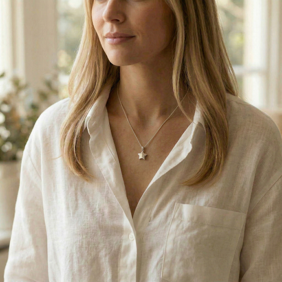 Aria Star Sterling Silver Pendant