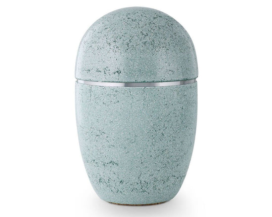 Atlantis Sky Blue Ceramic Urn