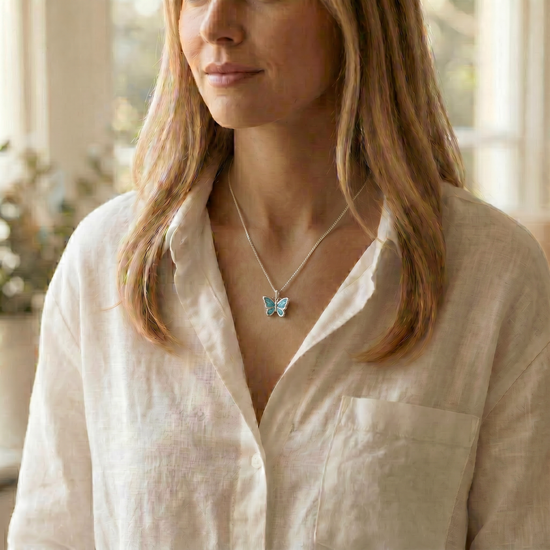 Bella Sterling SIlver Butterfly Pendant