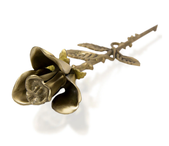 Bronze Rose Flower Cremation Keepsake Urn