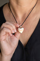 Sage Bronze Heart Pendant