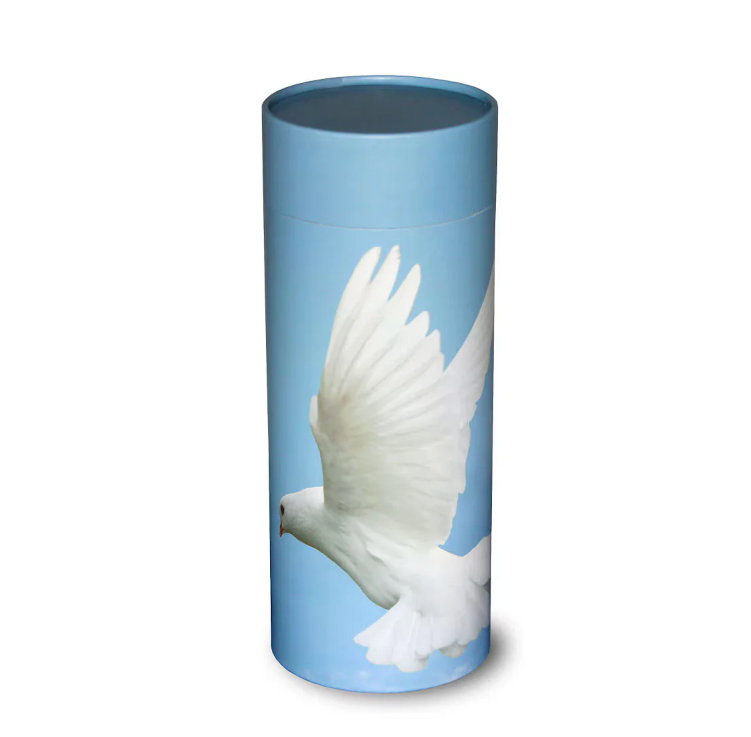 Doves scattering urn