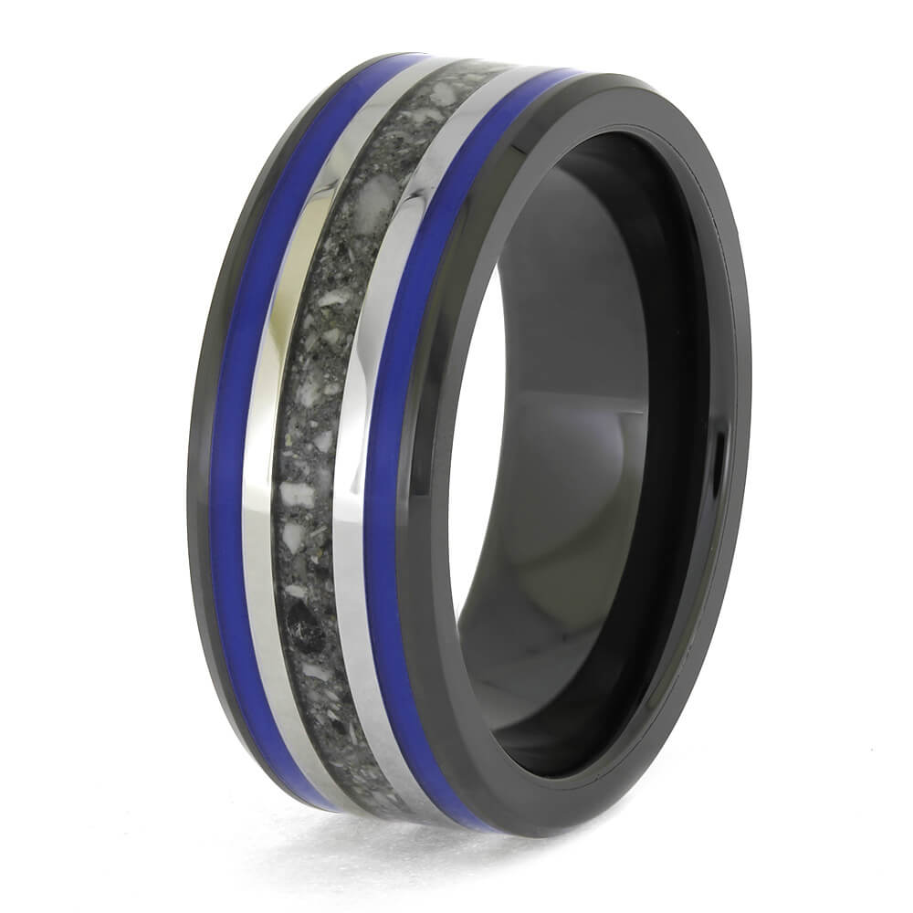 Azane Ring Zane Ceramic Color Memorial Ring: Unique Cremation Jewelry Collection ...