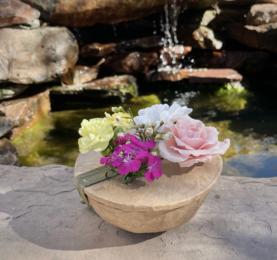 Mini Fresh Flowers Biodegradable Urn