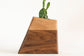 Veya Wooden Plant Urn In Walnut & Sycamore