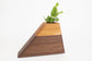 Veya Wooden Plant Urn In Walnut & Sycamore