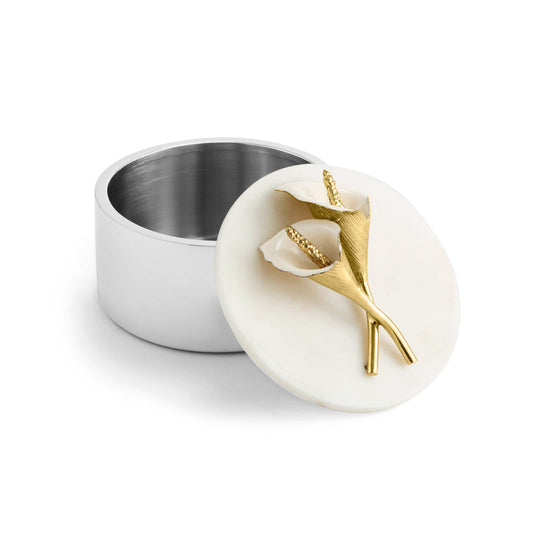 Michael Aram Calla Lily Marble Keepsake Box