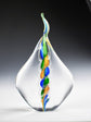 Eternal Flame Multi-Colored Ashes Memorial Paperweight