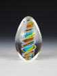 Tranquil Oval Multi-Colored Memorial Paperweight