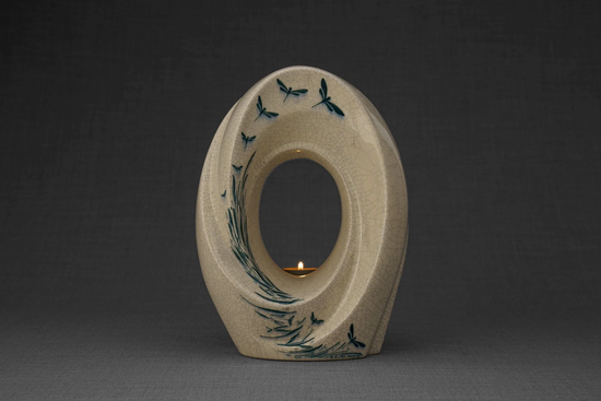 Prestige Dragonflies Luxury Ceramic Urn