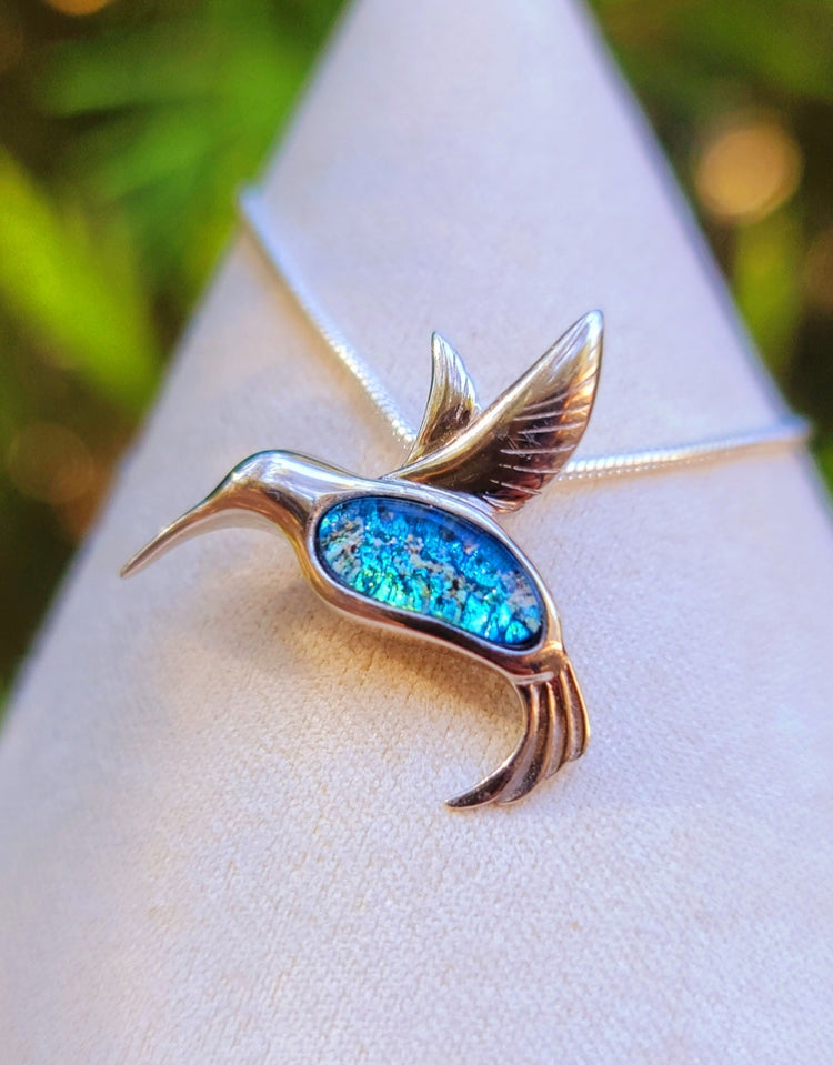 Eternal Hummingbird Infused Ashes Necklace: You Are Forever