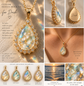 14k Teardrop Diamond Necklace (Tricia)
