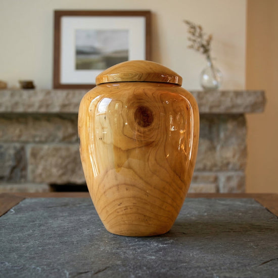 Sequoia Handmade Cherry Wooden Urn