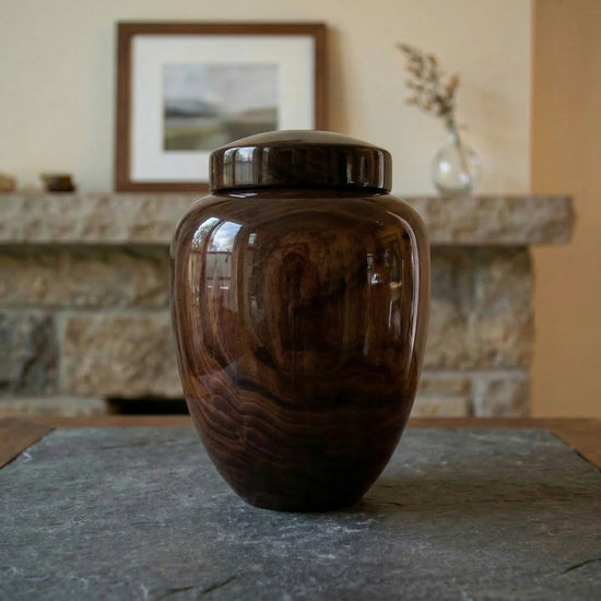 Sierra Walnut Handmade Wooden Urn