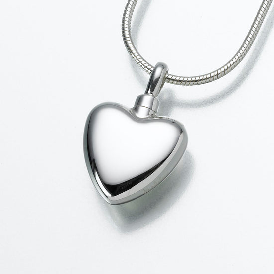 Cara Small Heart Sterling Silver Ashes Necklace
