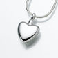 Cara Small Heart Sterling Silver Ashes Necklace