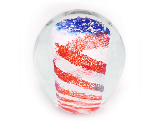 American Patriot Memory Glass Galaxy Orb