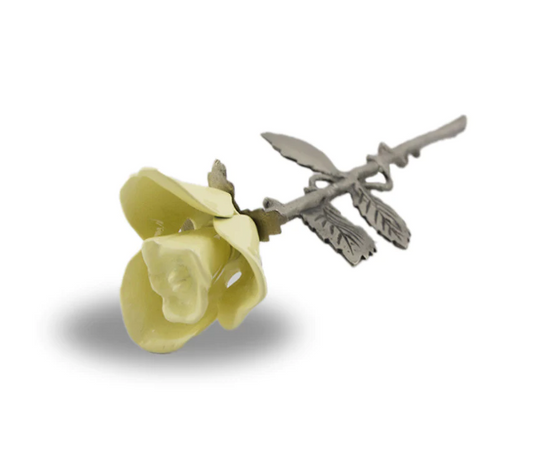 Yellow Rose Flower Cremation Keepsake Urn