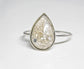 Teardrop Sterling Silver Cremation Ring