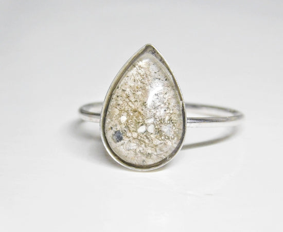 Teardrop 14K Gold Cremation Ring