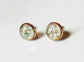 Opal 14K Solid Gold Stud Cremation Earrings