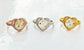 Teardrop Diamonds 14K Gold Ashes Ring