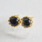 Crown 14K Gold Stud Cremation Earrings