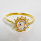 Floral Diamonds 14K Gold Cremation Ring