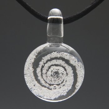Clara Luminous Spiral Cremation Pendant
